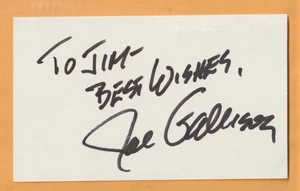 Joe Gallison AUTO Signed 3x5 Index Card Days of Our Lives One Life to Live - Picture 1 of 2