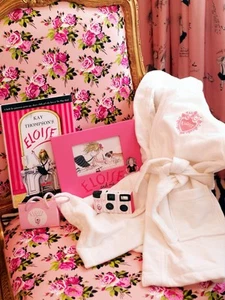 Eloise White Hooded sashed terry robe with a shawl collar For Kid’s 6-10 - Picture 1 of 6