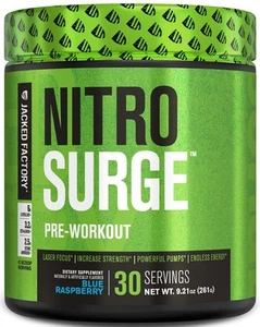 NITROSURGE Pre Workout - Energy , Instant Strength Gains, Clear Focus & Inten... - Picture 1 of 8