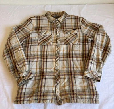 Camisa Chaqueta Oneill Franela Pequeña SuperVellón Forrada Sherpa Botones Tostado Cuadros Foto 1 de 4