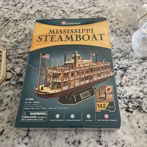 CubicFun 3D Puzzle Vessel Ship Steamboat Models Building Kit T4026h NEW SEALED - Picture 1 of 8
