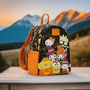 Mini zaino Halloween Loungefly Sanrio HELLO KITTY & FRIENDS ๐ nuovo LF10 - Foto 1 di 8