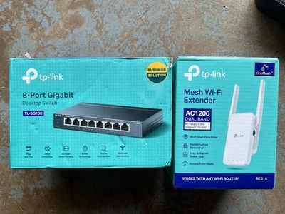 TP-LINK TL-SG108 switch 8 porte 10/100/1000Mbps e prolunga WiFi - Immagine 1 di 4