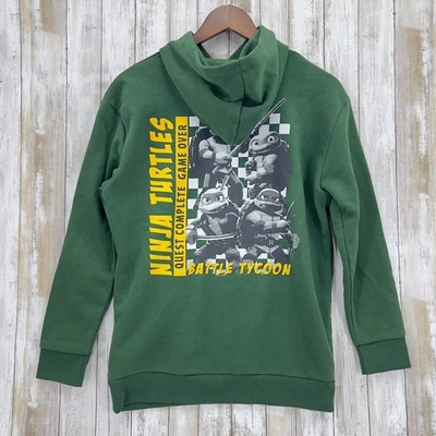 Nickelodeon TMNT Mutant Mayhem Verde Niños Manga Larga Polar Sudadera con Capucha Talla XL (14) Foto 1 de 4