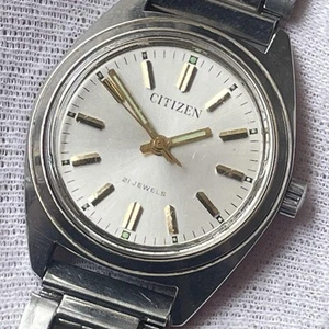 CITIZEN 53-8019 Vintage 21Jewels Acero Inoxidable Resistente al Agua Antimagn... - Imagen 1 de 12