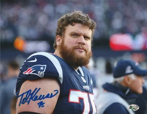 TED KARRAS NEW ENGLAND PATRIOTS ACTION SIGNED 8x10 - Picture 1 of 1