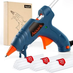 Feuerfestes Heißklebepistole Set (20W, grün) - inkl. 60 Klebesticks - schnelles Vorheizen - Bild 1 von 6