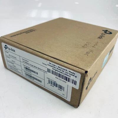 TP-LINK MC110CS(UN) 10/100 Mbps single mode ethernet media convertor - Image 1 of 2