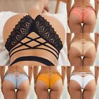 Hot Panties For Women Crochet Lace Up Panty Women's Sexy Hollow Out Underwear