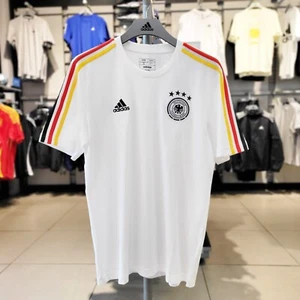 adidas Germany DNA Track Top Mens Soccer Cotton T-Shirt Asia-Fit IU2082 - Picture 1 of 7