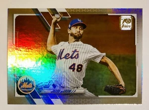 2021 Topps Series 1 JACOB DeGROM #200 Rainbow Foil New York Mets Texas Rangers - Picture 1 of 2