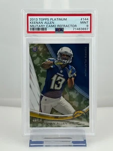 2013 Topps Platinum Keenan Allen Military Camo Refractor RC /10 PSA 9 - Imagen 1 de 2