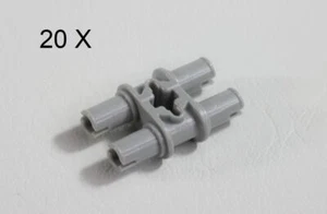 LEGO® Light Gray Technic Pin Double Axle Hole Squared Pin Holes ID 65098 - Picture 1 of 12