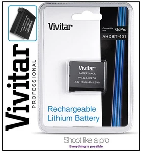 Hi Capacity Battery AHDBT-401 for GoPro HD HERO4 Hero 4 Black / Silver - Picture 1 of 3