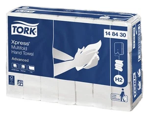 Tork Xpress Advance H2 Multifold Hand Towel 185sheets x 21 Packs Bulk Wholesale - Picture 1 of 4