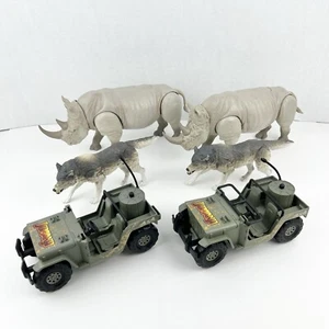Jumanji Ultimate Collection lose Figuren Spielzeug 6 Stück Wolf Nashorn Jeep Auto funktioniert - Bild 1 von 11