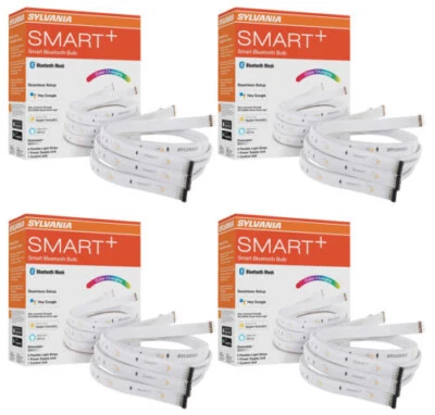Case of 4 Sylvania Smart 3-2ft Bluetooth Mesh Indoor LED Flex Light Strips SALE - Image 1 of 4
