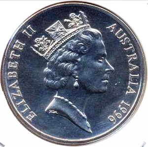 Australian 1996 20 Cent Coin in 2X2 Holder Ex Mint Set. - Picture 1 of 3