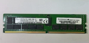 Supermicro 32GB 2Rx4 DDR4-21300 PC4-2666V Reg ECC RAM Server Memory - Picture 1 of 5