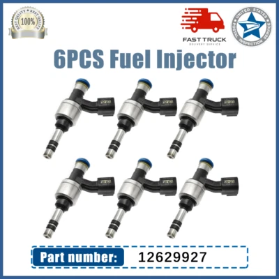 Inyectores de combustible 6 piezas para Chevrolet Equinox GMC Terrain 2010-2011 3,0 L 12629927 EE. UU. Foto 1 de 4
