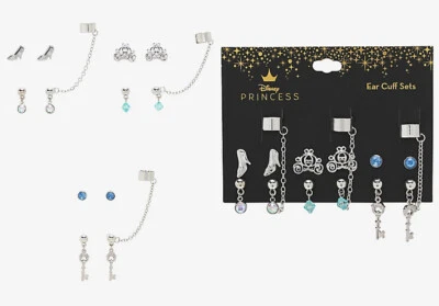 Juego de 6 pares de pendientes y puños princesa Cenicienta Disney Foto 1 de 3