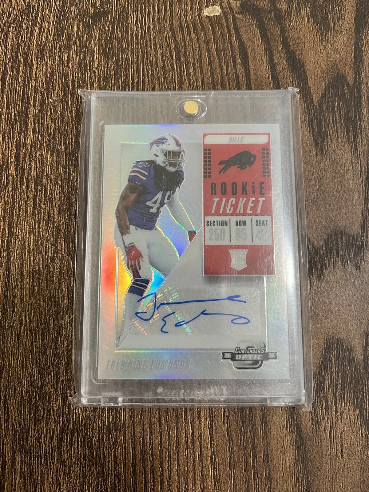 2018 Panini Contenders Optic Ticket Tremaine Edmunds no. 148 Rookie Autograph RC