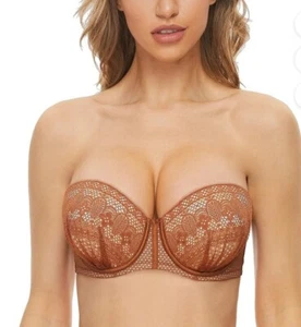 Wingslove Strapless Bra for Women Plus sz Push Up Underwire Multiway Support 38C - Picture 1 of 3