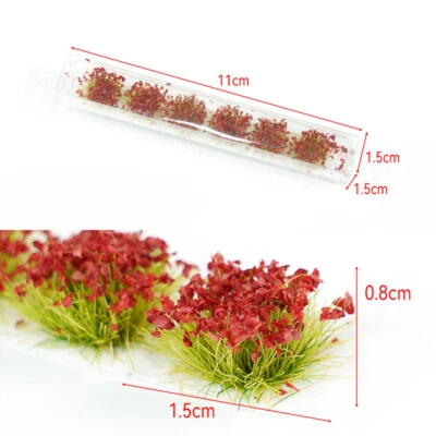 6PC Seasonal Flower Clusters HO/OO Scale Miniature Farm Plants Landscape Diorama - Image 1 of 4