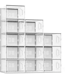 SEE SPRING Stackable Shoe Storage Organizer Space 12 PACK  CLEAR  NEW IN BOX - Picture 1 of 9