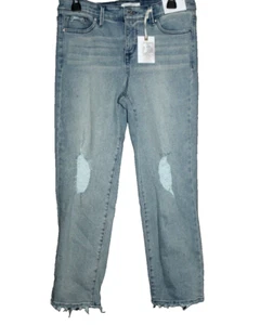 Jessica Simpson Arrow Straight Lived-in Vintage Denim Jeans Gr. 28 helle Waschung NEU - Bild 1 von 2