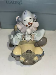 Lladro Porcelain Statue Trip To The Circus Clown in Car 8136 RARE New M - Picture 1 of 8