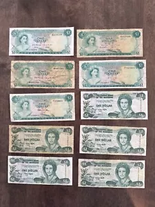 $26 1/2 BAHAMIAN DOLLAR BANKNOTES - 1965, 1968, 1974, 1984, 2001, 2006-2014 - Picture 1 of 4