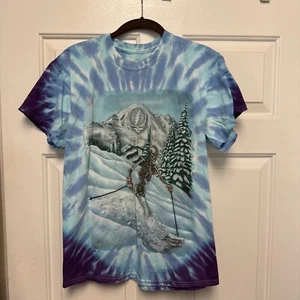 Camiseta Grateful Dead Ski Skeleton Mountain Tie-Dye Marca Sundog Mediana - Imagen 1 de 6