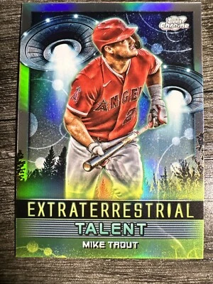 2024 Topps Chrome Cosmic Mike Trout Extraterrestrial Talent #ET-10 Angels - Image 1 of 2