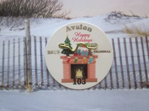 2018  AVALON   NEW   JERSEY  SEASONAL  HOLIDAY  BEACH  BADGE/TAG   7  YEARS  OLD - Picture 1 of 5