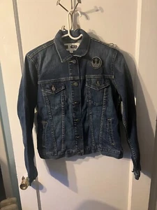 Women's Gap Star Wars Sequin Denim Jacket VERY RARE NWT Size S - Picture 1 of 8