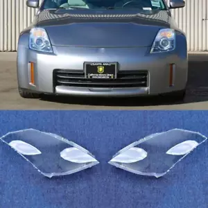 1 par de lentes de cubierta de faros L+R para Nissan 350Z 03-04 05 06 07 08 09 - Imagen 1 de 14