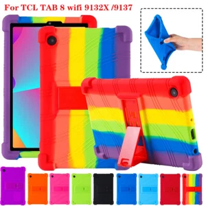 Weiche Silikonhülle mit Ständer für Kinder für TCL Tab 8 Wifi 9132X/9137 Tablet - Bild 1 von 21