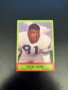 1963 Topps Football #32 Dick Lane!! RARO CIELO PÚRPURA!! ¡ENVÍO DE $1!! - Imagen 1 de 2