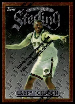 1996-97 Topps Finest Sterling Larry Johnson #231 New York Knicks - Image 1 of 2
