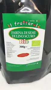 SEMI LINO SCURI FARINA 300 GR BIO LASSATIVO DEPURATIVO OTTIMO ANCHE IN CUCINA - Foto 1 di 1