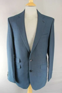BRAND NEW WOOL RICH BLEND 3 POCKET BLUE JACKET: 38 INCH CHEST (LONG FIT) - Picture 1 of 9