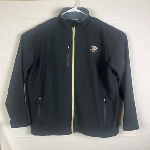 Herren NHL Jacke Knights Apparel XL Anaheim Mighty Ducks Taschen schwarz Stickerei - Bild 1 von 12