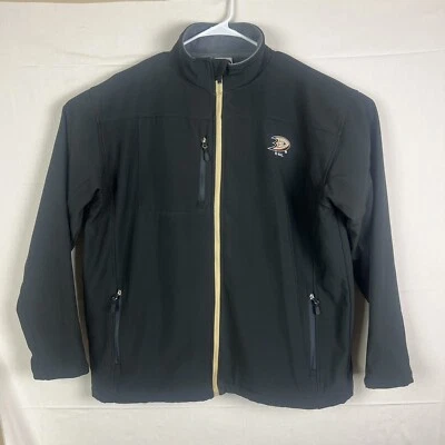 Мужская куртка НХЛ Knights Apparel XL Anaheim Mighty Ducks карманы черная вышивка - Изображение 1 из 4