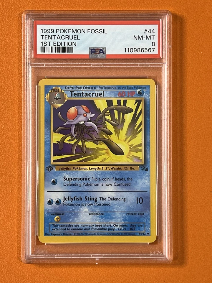 Pokémon TCG Tentacruel Fossil PSA 8 - Image 1 of 1