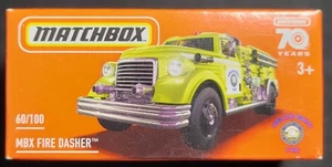 MATCHBOX 2023 METAL GRAB MBX FIRE DASHER YELLOW FIRETRUCK NEW IN BOX - Picture 1 of 2