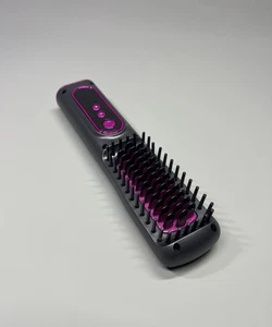 Cordless Hair Straightener Hot Brush Comb Negative Ion 3D Wide Teeth Tangle Free - Picture 1 of 15