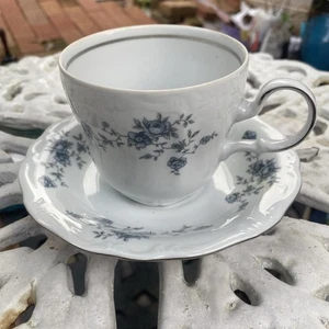 Traditions Fine China For Johann Haviland Blue Garland Cup And Saucer - Picture 1 of 9