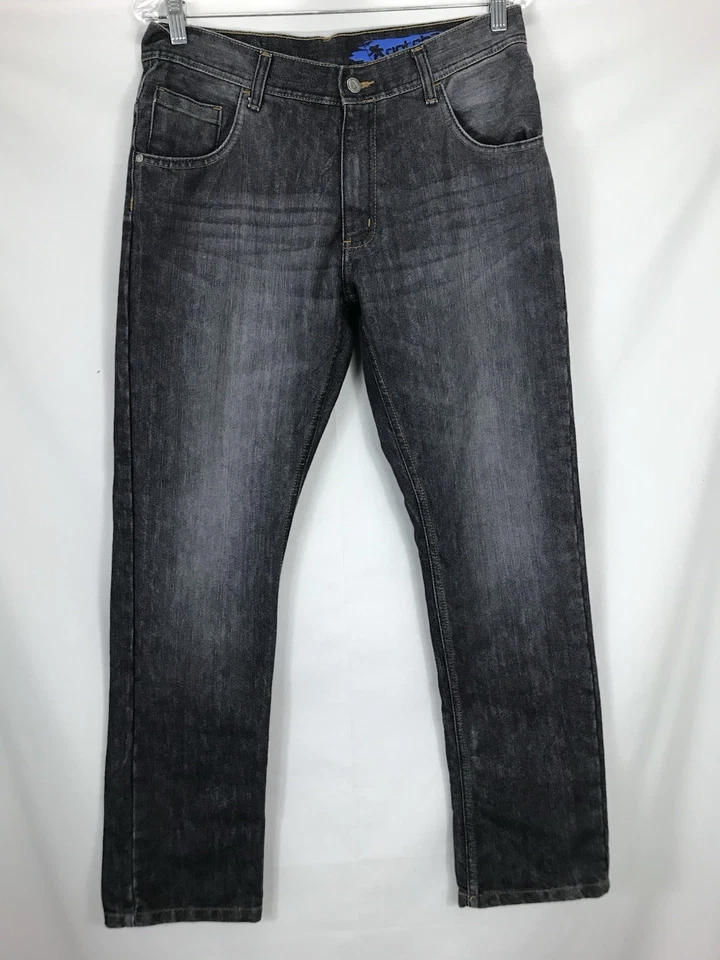 GOTCHA Jeans Mens 31x29 Skinny Straight Fit Black Cotton Polyester (tag32x30) - Image 1 of 4