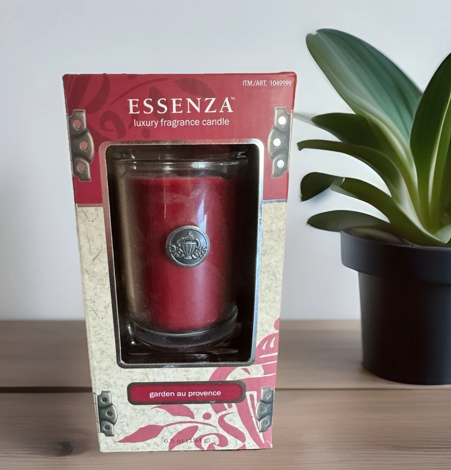 Essenza новый в коробке роскошный аромат свечи сад Au Прованс красный 6,5 унций - Изображение 1 из 4